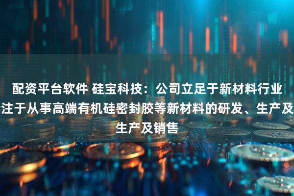 配资平台软件 硅宝科技：公司立足于新材料行业，专注于从事高端有机硅密封胶等新材料的研发、生产及销售
